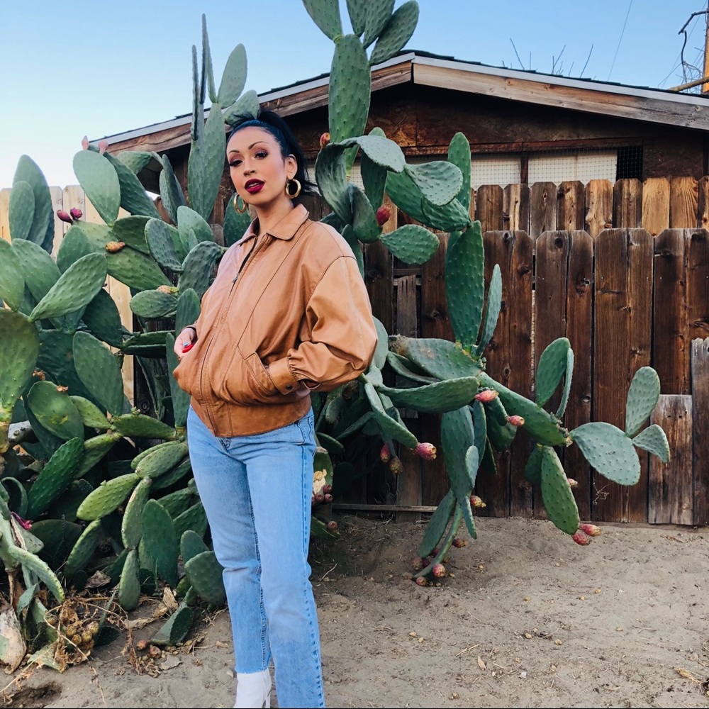 Vintage Leather Bomber